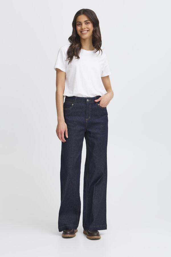 Fransa FRCHICAGO Women's Wide Leg High Waist Jeans 20614692